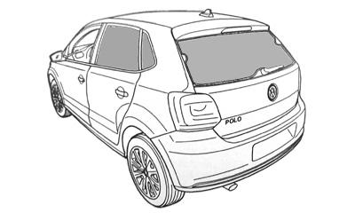 VW Sun Shade (Rear Side/Rear) Polo(6R/6C)【お取り寄せ商品】 サンシェード(サイド・リア)  マニアックス公式通販｜maniacs web shop