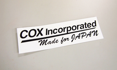 COX Made for JAPAN ステッカー COXステッカー マニアックス公式通販