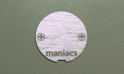 maniacs ライセンスプレートスタッド（プレーンタイプ