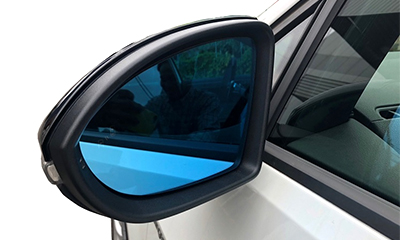 AUTO STYLE WIDE VIEW BLUE DOOR MIRROR LENS for Golf7（ブラインド