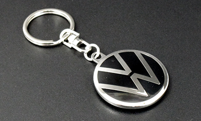 VW ロゴキータグ（ブラック） VWロゴキーホルダー マニアックス公式