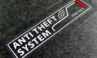 セキュリティ・ファンクション・ステッカー（ANTITHEFT
