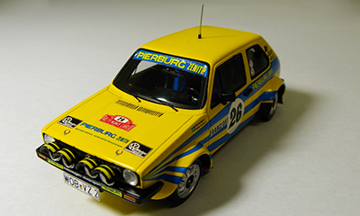 Golf1 GTI Rallye 1/43 ミニカー VWミニチュアカー マニアックス公式