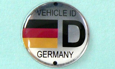 VEHICLE IDライセンスプレートスタッド用バッジ ライセンス