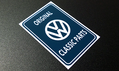 VW ORIGINAL CLASSIC PARTS Behind Glass Sticker VW純正ステッカー