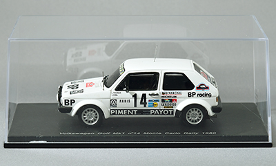 Spark 1/43 Volkswagen Golf Mk1 #14 Monte Carlo Rally 1980 VW