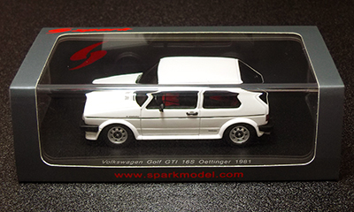 Spark 1/43 Volkswagen Golf GTI 16S Oettinger 1981 VWミニチュアカー