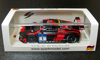 Spark 1/43 Audi R8 LMS - 24H Nurburgring 2016 Audi ミニチュアカー