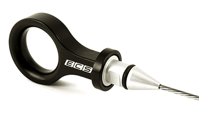 ECS Billet Engine Oil Dipstick - Black Anodized for Golf6 エンジン