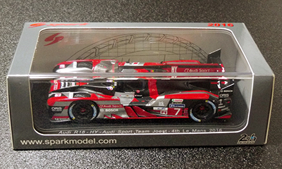 Spark 1/43 Audi R18 -HY- Audi Sport Team Joest - 4th Le Mans