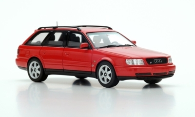 1:43 Spark Audi A6 S6 Plus Avant 1996 Red S4883 Model
