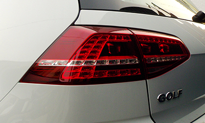 ＧＯＬＦ７　テールライト　セット Golf7 純正LEDテールライトセット（GolfRダークレッド）【お