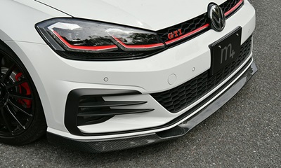 m+ × VaryReife Front Lip Spoiler for Golf7.5 GTI(カーボン/(平織