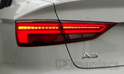 * Audi A3/S3 Sedan(8VM) 純正LEDテールライトセット by maniacs 【ご来店装着専用】