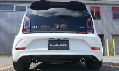 COX Stainless 2-Pcs Tailpipe Kit for VW up! GTI【お取り寄せ商品