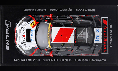 Spark 1/43 2019 Audi Team Hitotsuyama | SUPER GT300 #21 Audi R8