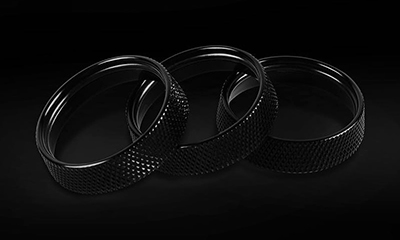 パーツ LEYO Billet Aluminum Knobs Black GOLF7.5 Billet Aluminnm Knobs 5pcs | LEYO Motorsport