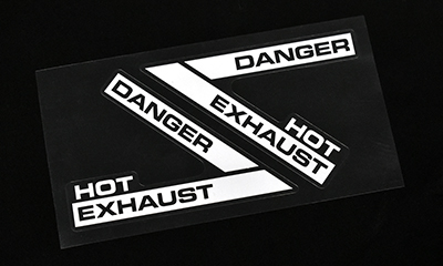 maniacs Hot Exhaust ステッカー maniacsステッカー