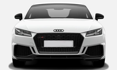 Audi純正TTRS(8S)ブラックフロントエンブレム Audiエンブレム