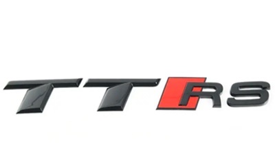 Audi純正TTRS(8S)ブラックリアエンブレム Audiエンブレム マニアックス