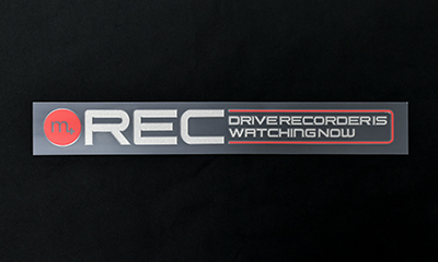 m+ Drive Recorder Sticker TypeL m+ステッカー マニアックス公式通販