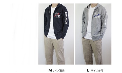 MICHELIN(ミシュラン)ジップアップパーカー Tシャツ