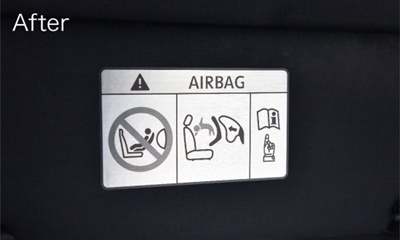 core OBJ Air Bag Monochrome Sticker ステッカー マニアックス