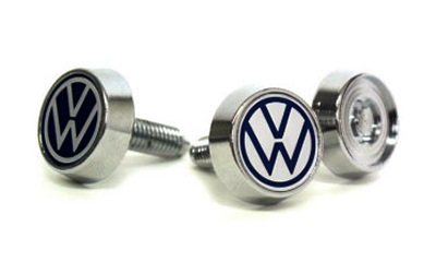 VW Licence Plate Lockbolt with Logo ライセンスアクセサリー