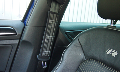 Cox Original Seatbelt Pad G7 Check Gray インテリア マニアックス公式通販 Maniacs Web Shop