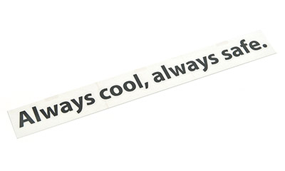 always ステッカー Always cool, always safe. ステッカー（Mサイズ） maniacs
