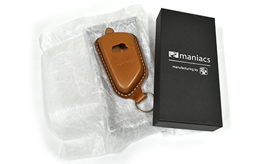 maniacs Leather key shell （VW-R type）特注色 maniacs Leather key