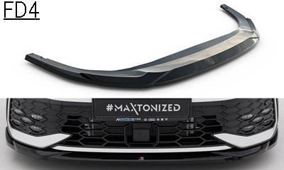 MAXTON design フロントスプリッター フォルクスワーゲン ゴルフ8.5GTI