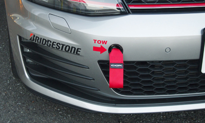 COX Racing Towing Strap レッド　ゴルフ7用 COX Racing Towing Strap Golf7用/HEX Ver. 【前後セット