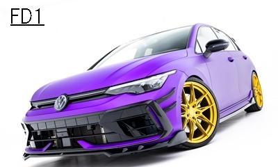 MAXTON design フロントスプリッター フォルクスワーゲン ゴルフ8.5R