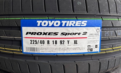 ②ディミ！23年 トーヨータイヤ 225/65R17 PROXES 2本 TOYO TIRES PROXES Sport2 225/40R18 92Y XLタイヤ交換【ご来店