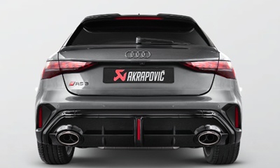 AKRAPOVIC Evolution Line (Titanium) AUDI RS3 SPORTBACK (8Y) 【ご