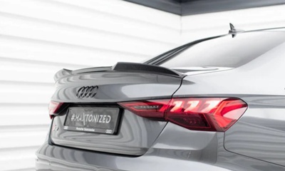 リアスポイラー、アウディA3トランクスポイラーに適しています、2014-2018ABSプラスチックカーリアスポイラー リアスポイラー リアウィング ユニバーサルチューニングアクセサリー